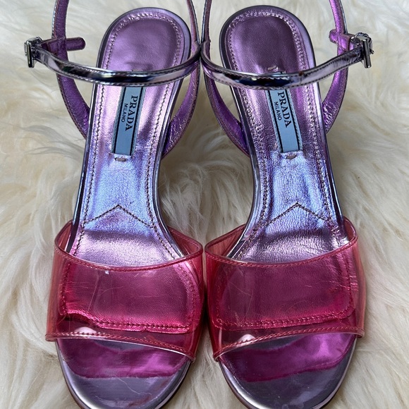 Prada PVC slingback sandals - Picture 4 of 11